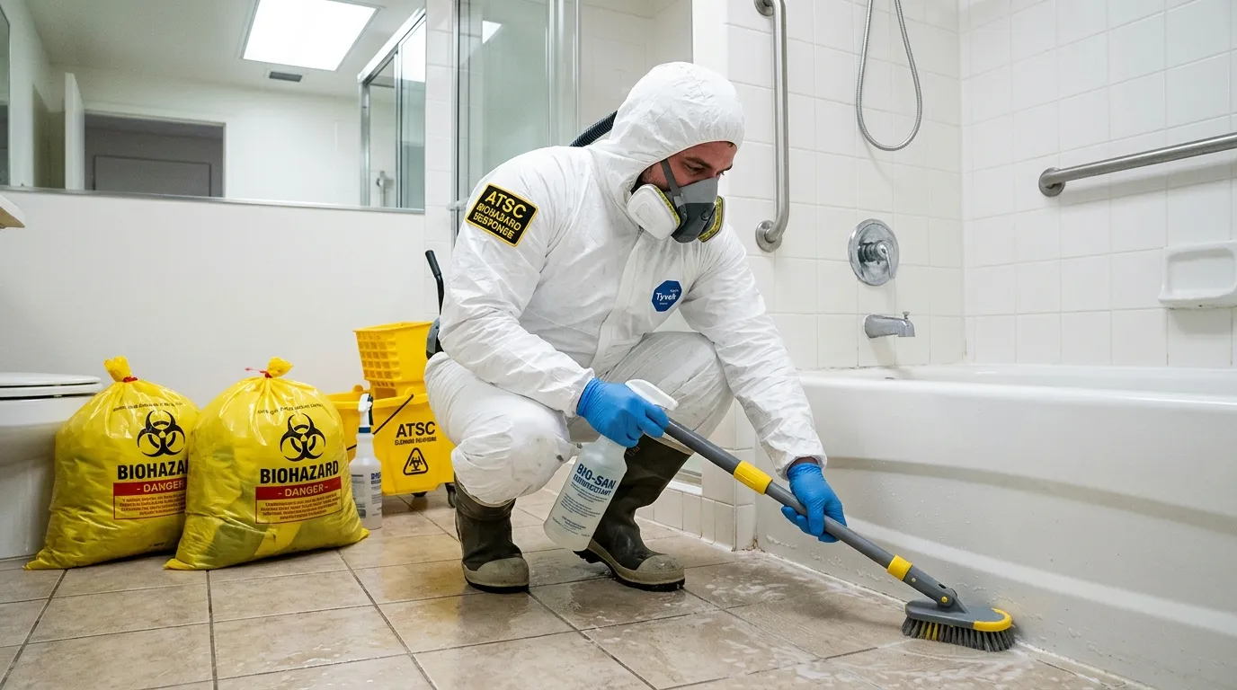 Decontamination equipment deployed for Blood Cleanup in Scaggsville